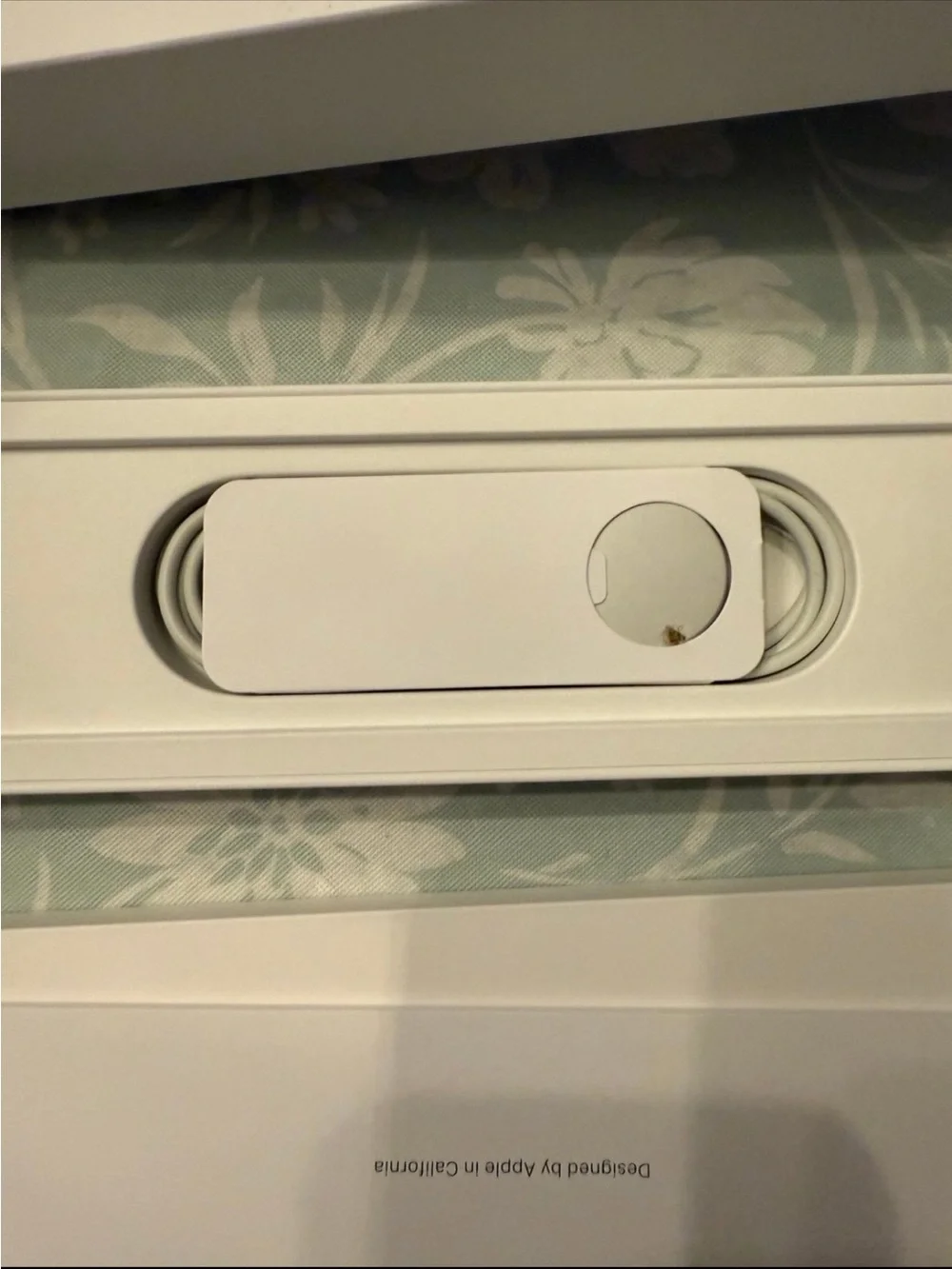 Apple Watch with white Band and champagne Aluminum Case 41mm S/M band